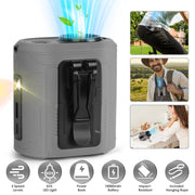 Portable Belt Fan 10000mAh, 5 Speeds