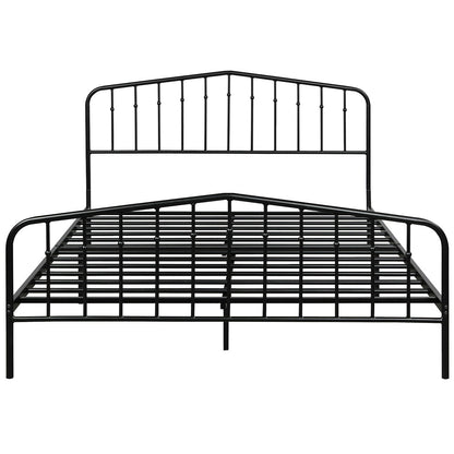 Queen Size Metal Bed Frame Slat Platform