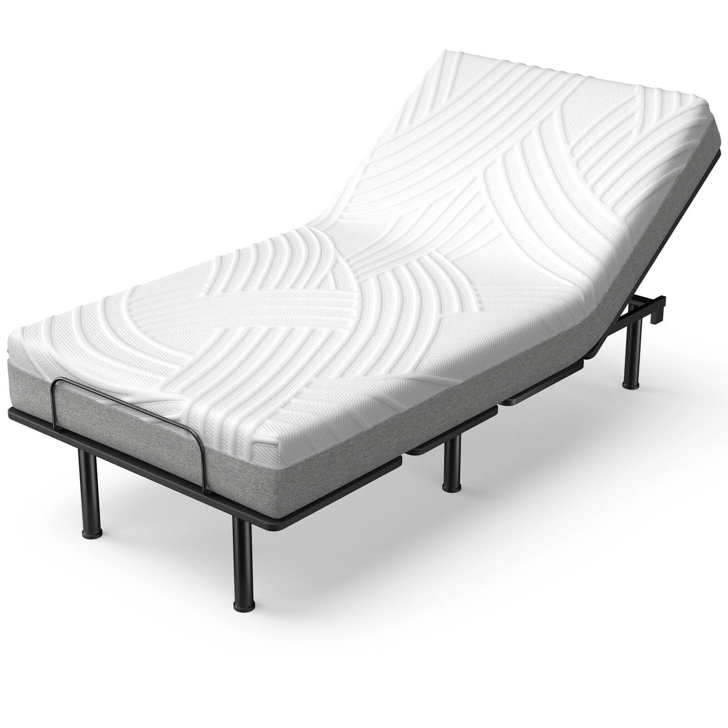 3D Bed Mattress Gel Memory Foam Convoluted Foam for Adjustable Bed-8 inches