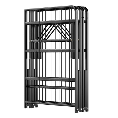 Twin/Full/Queen Size Foldable Metal Platform Bed with Tool-Free Assembly