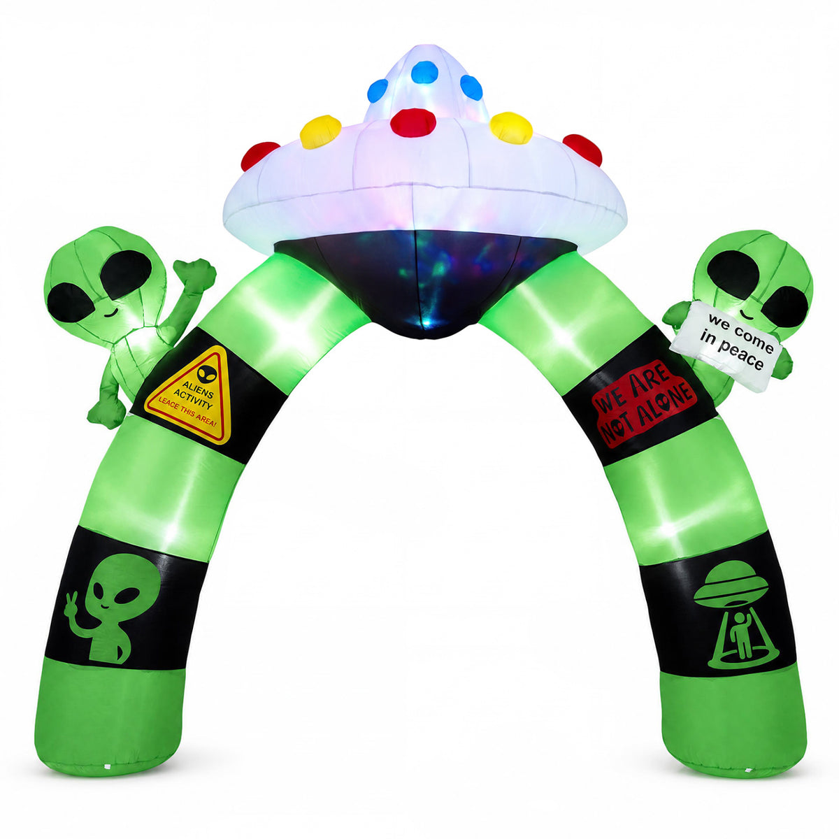 Halloween Inflatable Archway 9.8 FT with LED Lights
