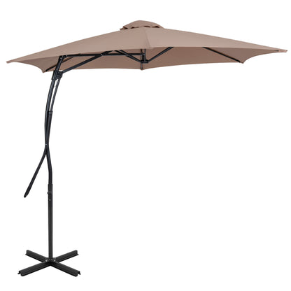 9 FT Cantilever Umbrella with Cross Base and Crank Handle