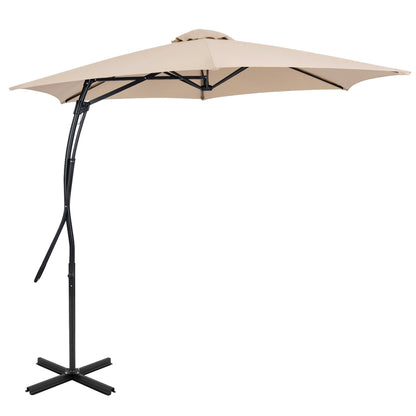 9 FT Cantilever Umbrella with Cross Base and Crank Handle