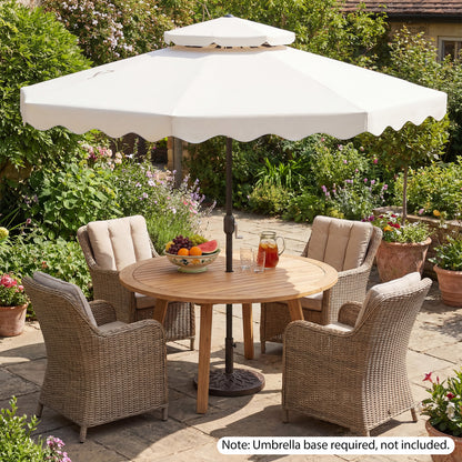 9 Feet Patio Umbrella with Push Button Tilt and Crank