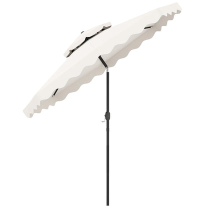 9 Feet Patio Umbrella with Push Button Tilt and Crank