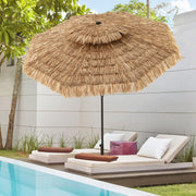 9 Feet Thatched Tiki Umbrella with 8 Ribs