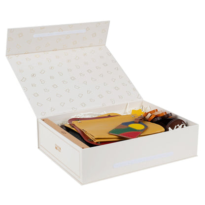 9 PCS Gift Set Christmas Holiday Gifts with 2027 Desk Calendar and Manual Coffee Grinder