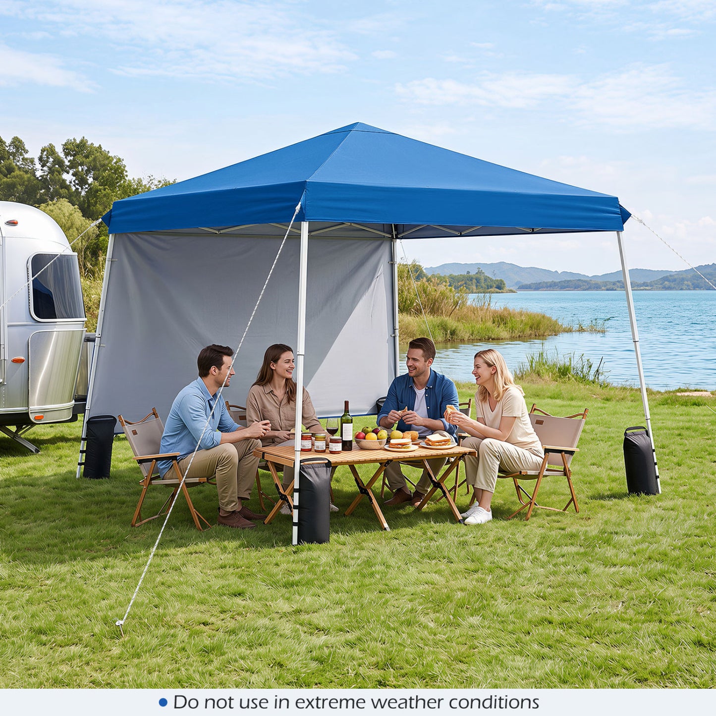 Pop Up Canopy Tent 9x9 ft with Carry Bag and Stakes
