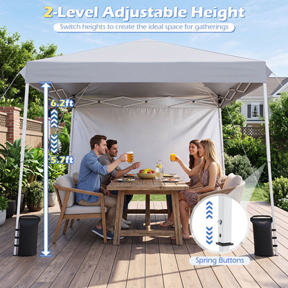 Pop Up Canopy Tent 9x9 ft with Carry Bag and Stakes