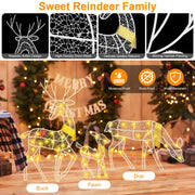 Lighted 2D Christmas Deer Decoration