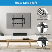 TV Wall Mount Tilt Dual Arm TV Mount Brackets Maximum VESA 400x400mm For 32-55in TVs