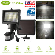 Solar Lights 1000lm Wall Lights Solar Flood Lights w/ Light Sensitivity 120° Motion Sensor