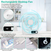 Rechargeable Battery Powered Personal Fan