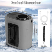 Portable Belt Fan 10000mAh, 5 Speeds