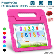 Protective Case Fit For iPad Mini 1 2 3 4 5 Shockproof Hard Kid Tablet PC Protection Cover W/ Foldable Handle