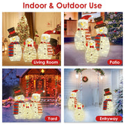 3Pcs 2D Christmas Snowman Yard Decoration