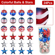 24Pcs Set Hanging Ornaments Ball