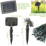 12M 100 LEDs Solar String Fairy Lights Outdoor String Lamps Garden Xmas Decor Lamp