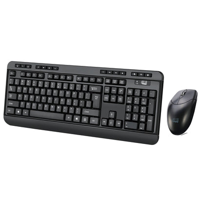 Adesso EasyTouch Antimicrobial Wireless Keyboard and Mouse Combo, 2.4 GHz
