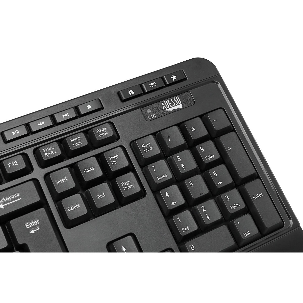 Adesso EasyTouch Antimicrobial Wireless Keyboard and Mouse Combo, 2.4 GHz - view 4