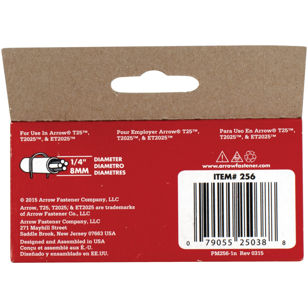Arrow T25 Round Crown Staples for Low-Voltage Wire, 3/8 In., 1,000 Pack - view 6