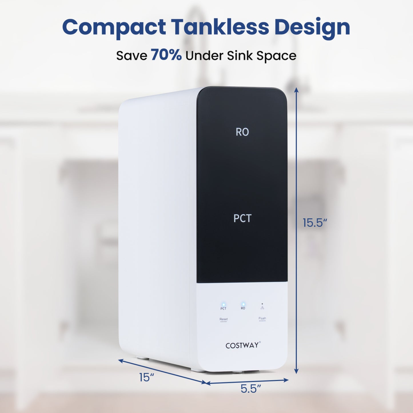 800 GPD Tankless Reverse Osmosis Water Filter System