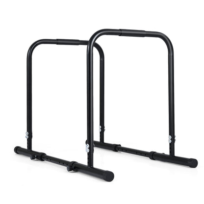 Adjustable Dip Bar Station with 660 LBS Capacity for Home Gym