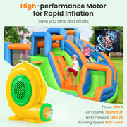 480W Air Blower Air Pump Fan with Convenient Handle and Ground Stakes