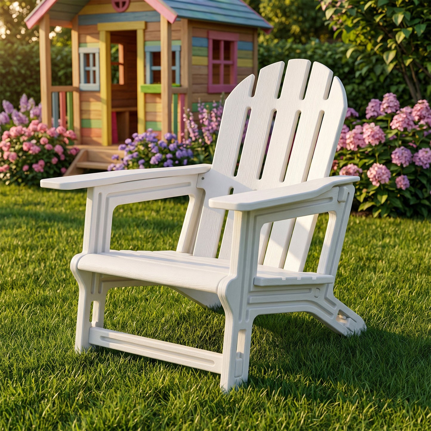 Kids Adirondack Chair All-Weather HDPE Outdoor Seating