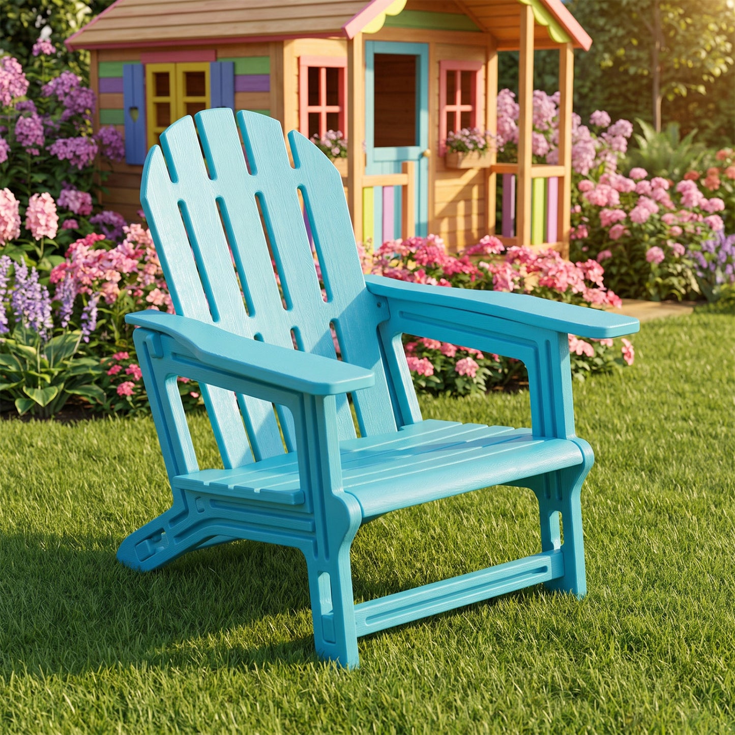 Kids Adirondack Chair All-Weather HDPE Outdoor Seating