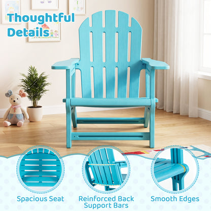 Kids Adirondack Chair All-Weather HDPE Outdoor Seating