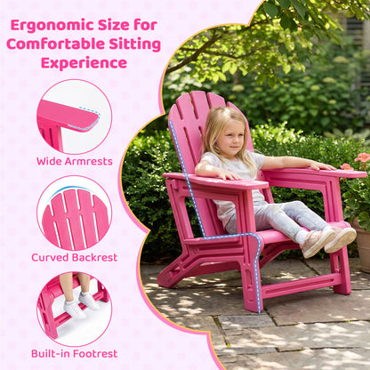 Kids Adirondack Chair All-Weather HDPE Outdoor Seating