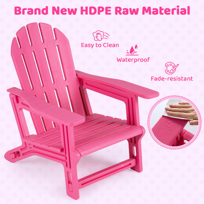 Kids Adirondack Chair All-Weather HDPE Outdoor Seating