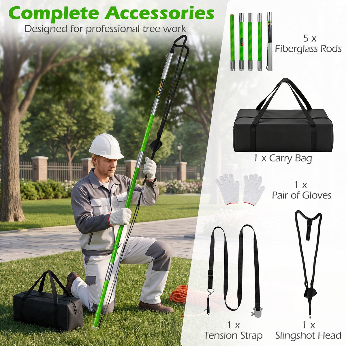 Arborist Throw Line Launcher Rope Launcher for Tree Work