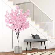 6.5 FT Tall Artificial Cherry Blossom Tree with 900 Pink Flowers