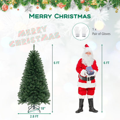 Pre-Lit Artificial Christmas Tree with LED Lights