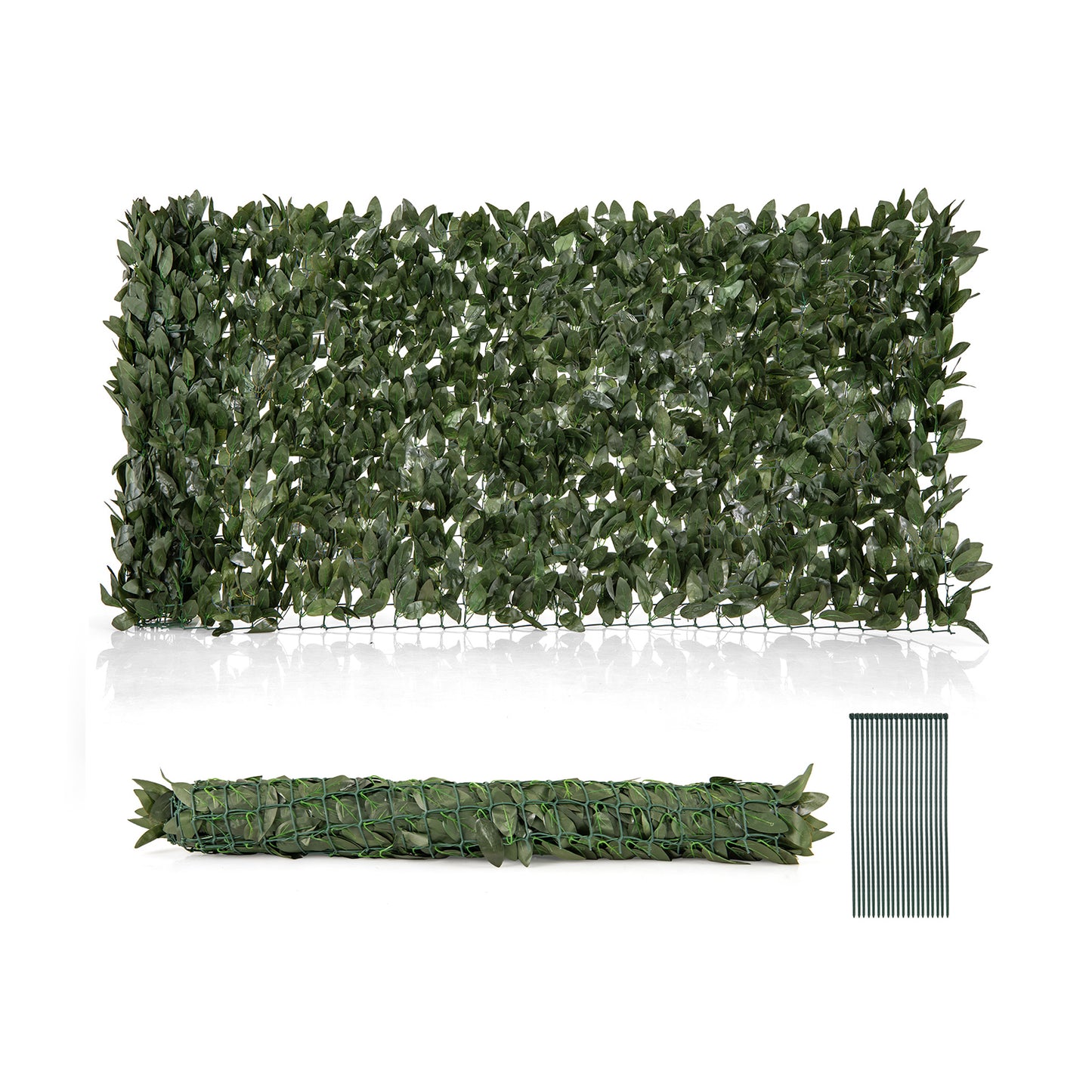 Artificial Lily Leaf Privacy Fence for Garden Yard Balcony Deck