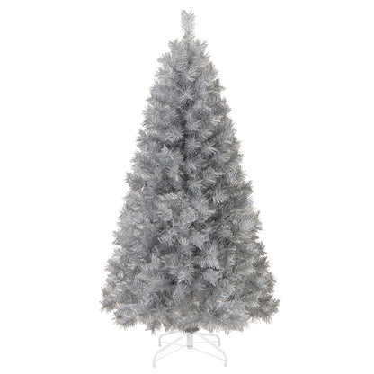 Artificial Xmas Tree with Branch Tips and Warm White LED Lights-5FT - 5Ft