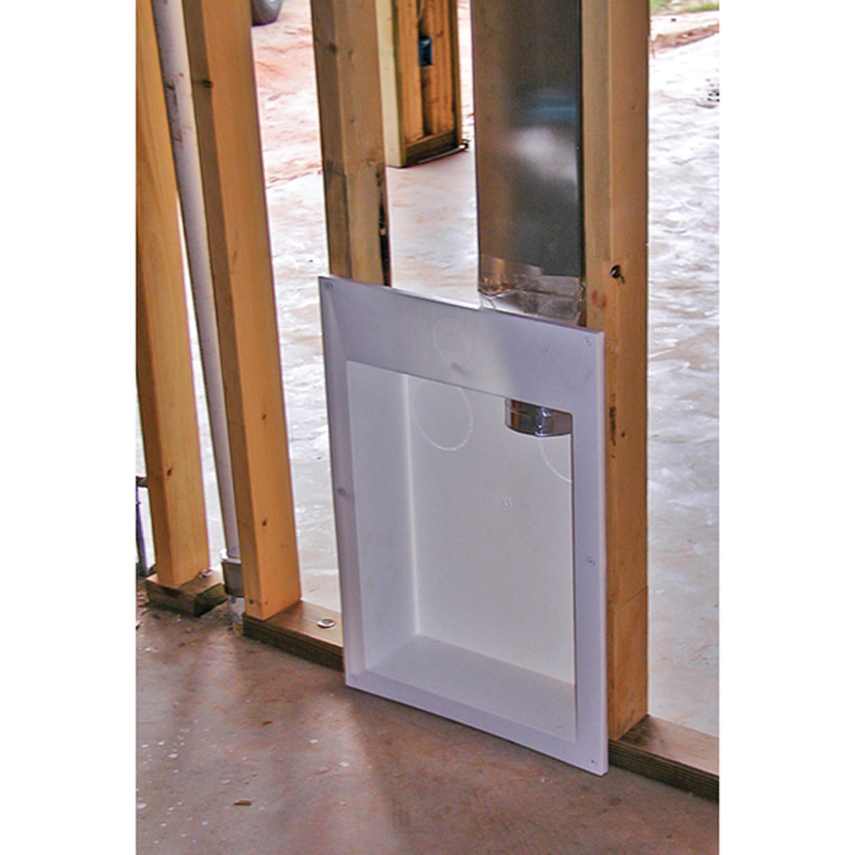 Builder's Best Saf-T-Duct Recessed Dryer Vent Outlet Box, White - view 4
