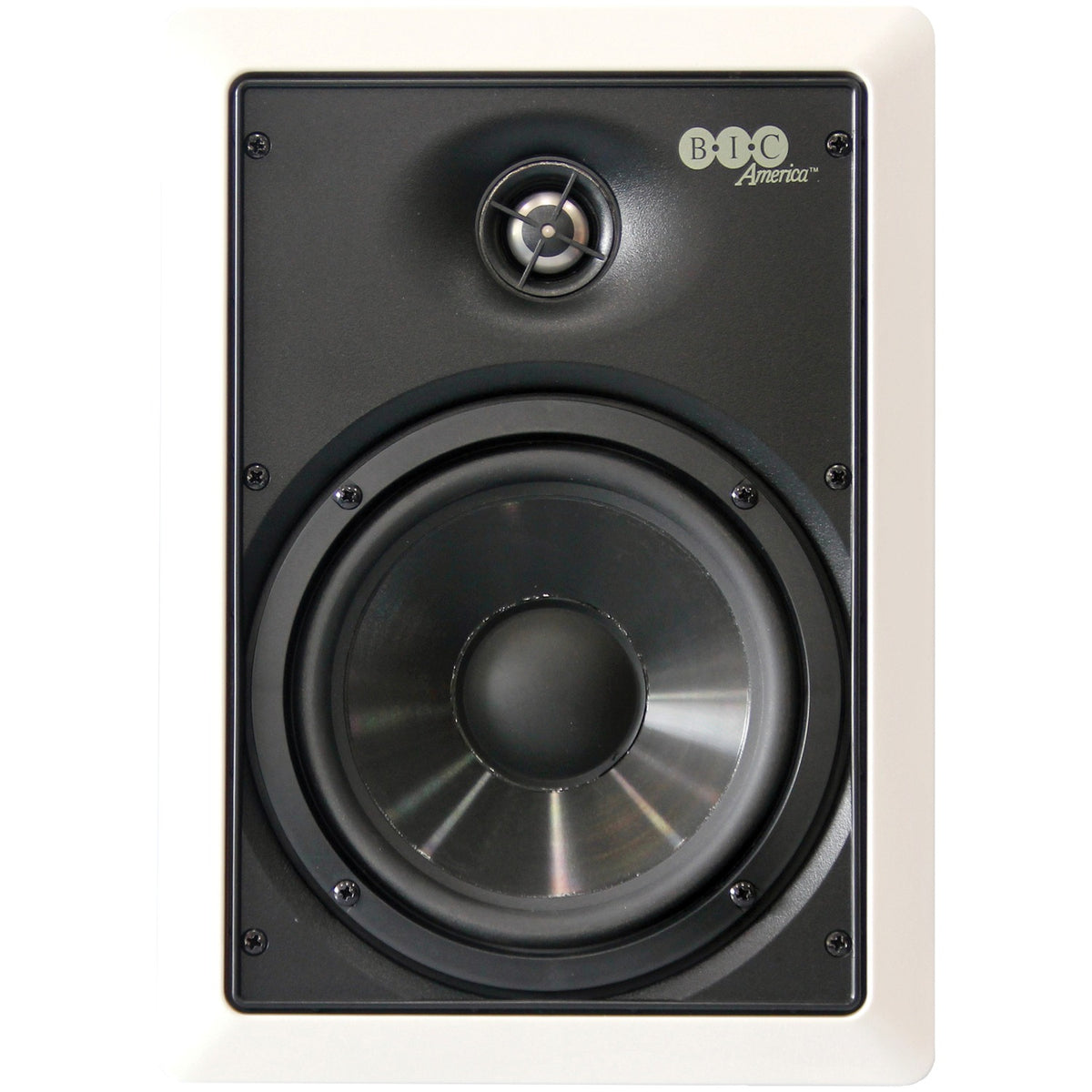 BIC America Muro 6.5-In. 2-Way Weather-Resistant In-Wall Speakers with Pivoting Tweeter, 150W, Pair - view 3
