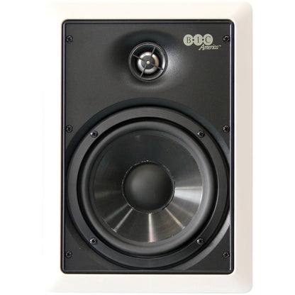 BIC America Muro 6.5-In. 2-Way Weather-Resistant In-Wall Speakers with Pivoting Tweeter, 150W, Pair - view 3