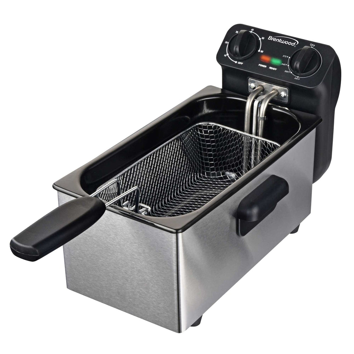 Brentwood 12-Cup 1,500W Stainless Steel Electric Deep Fryer with Timer - view 2
