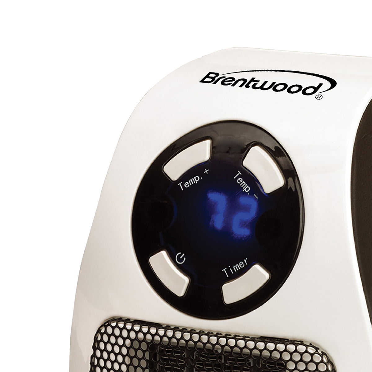 Brentwood 350W Plug-In Wall Outlet Ceramic Space Heater with Digital Thermostat & 12-Hr Timer - view 4