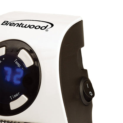 Brentwood 350W Plug-In Wall Outlet Ceramic Space Heater with Digital Thermostat & 12-Hr Timer - view 5