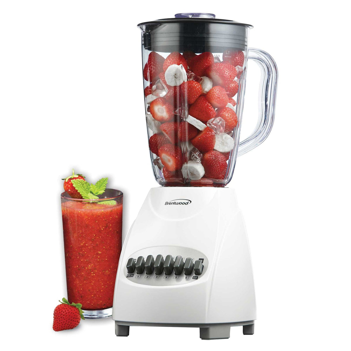 Brentwood 50 Oz. 12-Speed 350W Electric Blender, White - view 8