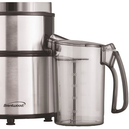 Brentwood 800W Stainless Steel Juice Extractor with Wide Feed Chute & 34-Oz. Jar - view 3