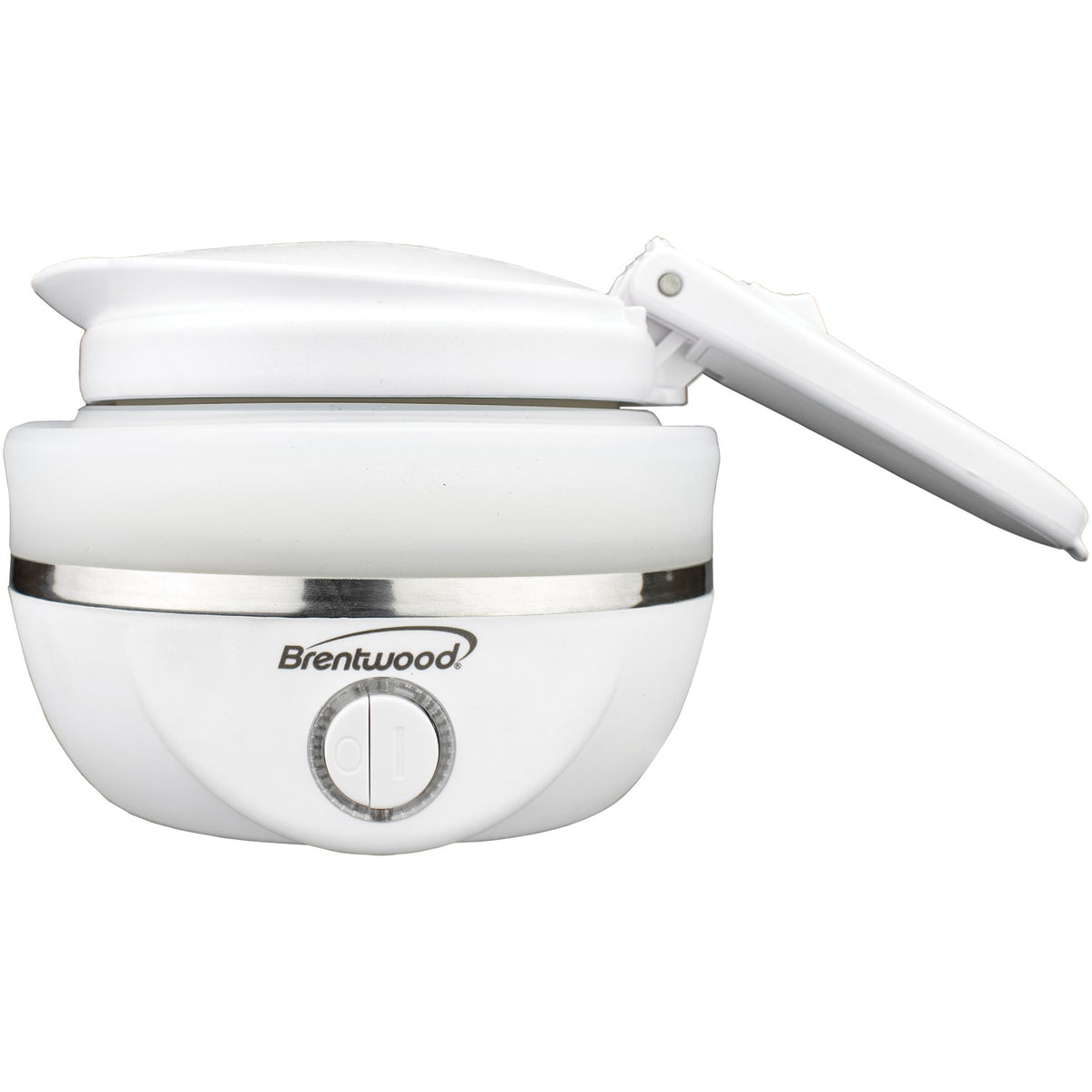 Brentwood Collapsible Dual-Voltage Travel Electric Kettle, 0.8 L, White - view 3