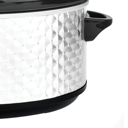 Brentwood Select 7-Qt. Slow Cooker with Removable Ceramic Pot, Pearl White - view 6