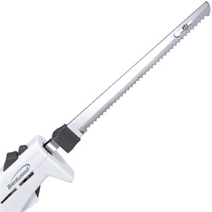 Brentwood 7-In. Electric Carving Knife with Serrated Stainless Steel Blades - view 3
