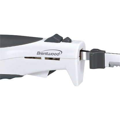 Brentwood 7-In. Electric Carving Knife with Serrated Stainless Steel Blades - view 5